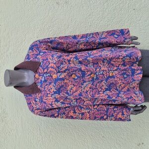 Krazy Kat (India) Ladies Pure Cotton Button Down Jacket W/Corduroy Trim